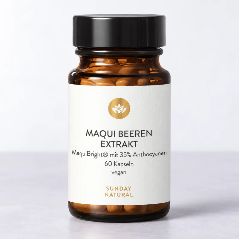 Sunday Natural Maqui Beeren Extrakt MaquiBright, 60 Kapseln